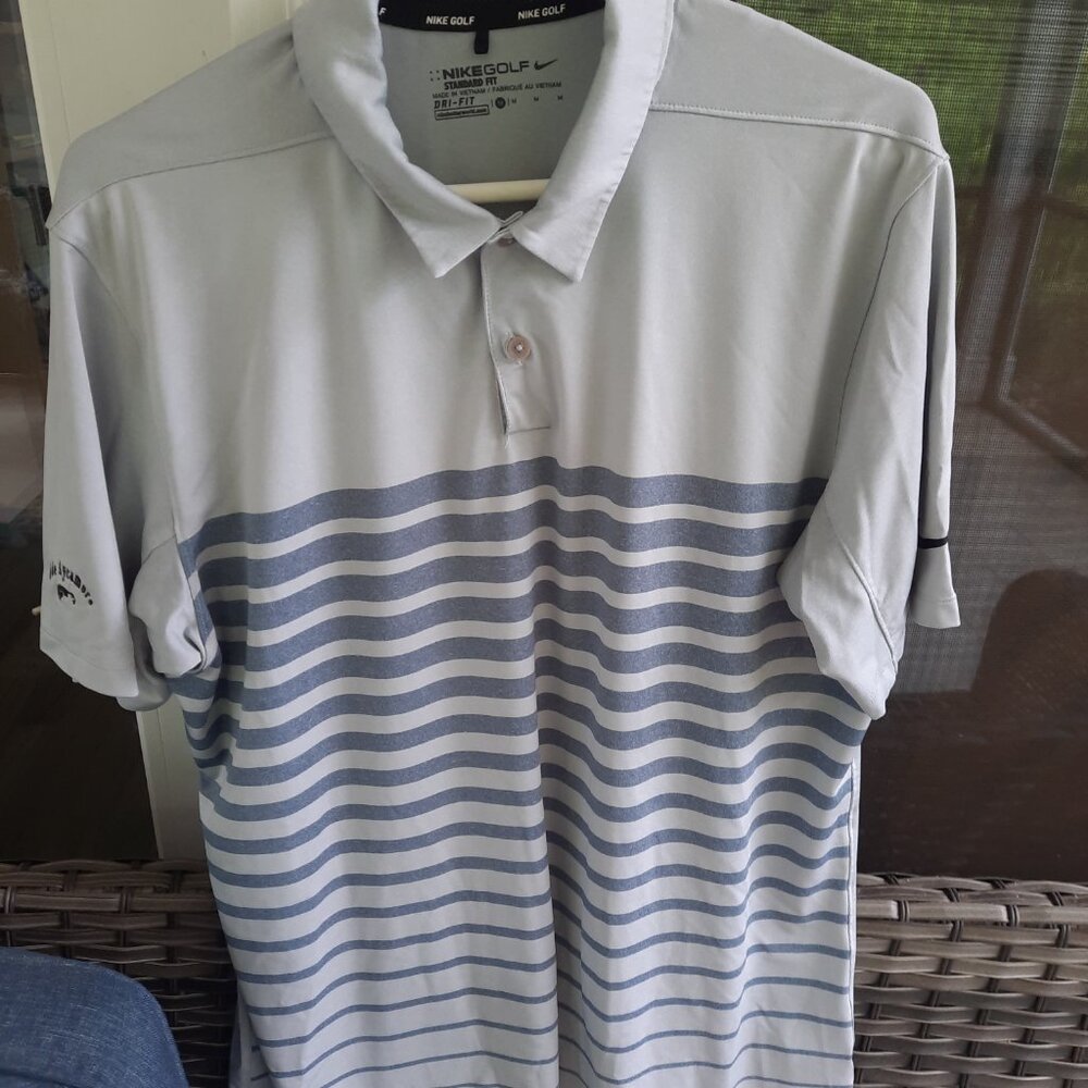 Nike DriFit Golf Shirt with Old Sycamore Emblem; Size Medium Free Shipping!